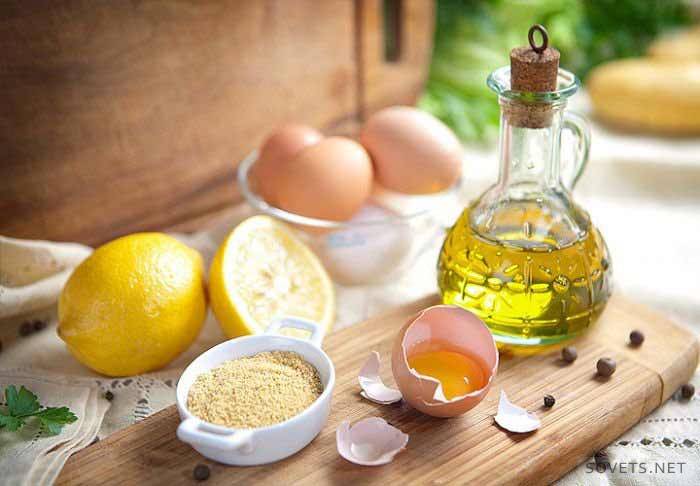 Produktai majonezui gaminti namuose