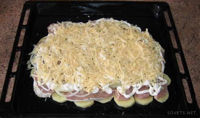 Patatine fritte con carne: ricetta con foto passaggio 3