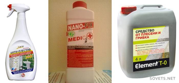 pelējuma noņemšanas līdzeklis