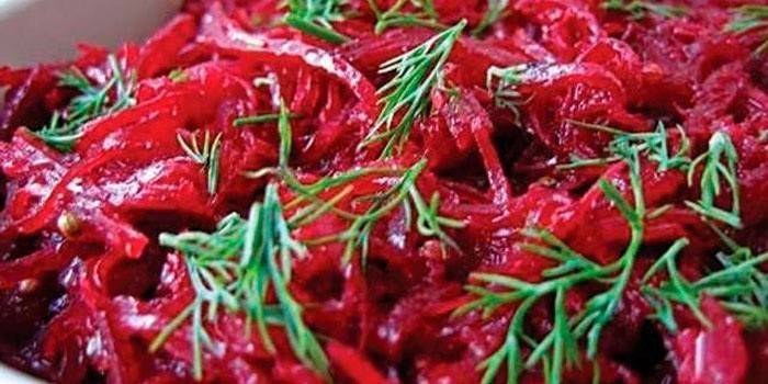 Salată de sfeclă pentru dieta cu colesterol ridicat