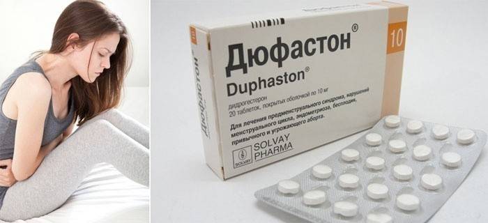 ภาพ Dufaston สำหรับการมีประจำเดือน