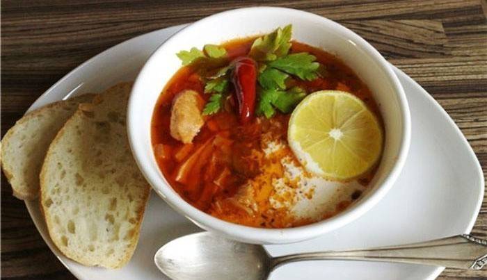 Súp Georgia - phiên bản cay của hodgepodge