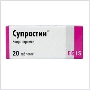 Antiallergiske tabletter Suprastin