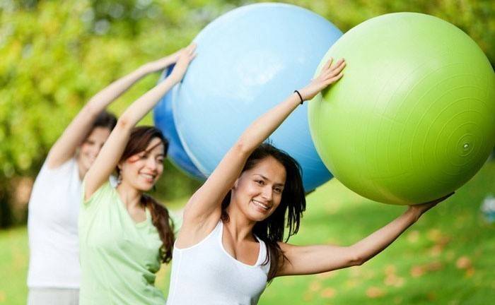 Fitballunterricht