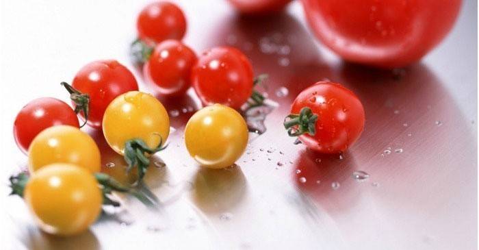 Tomate cereja para salada fresca