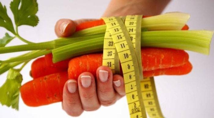 Zemu kaloriju dārzeņi un centimetrs