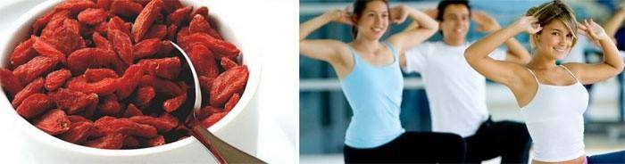 Alte prestazioni Goji durante lo sport