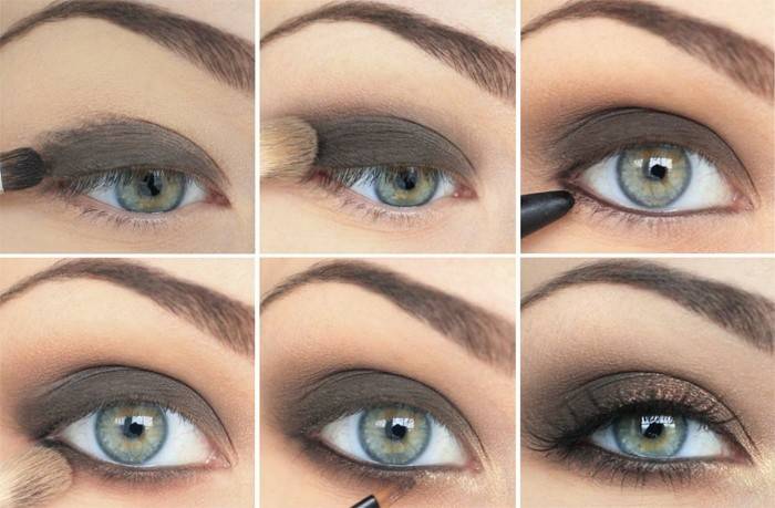 Maquillage Fumé Aux Couleurs Gris