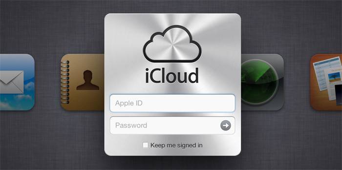 ICloud kirjautumisikkuna