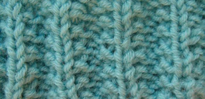 Modèle de tricot Gomme polonaise