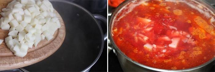 Helyezze a zöldségeket egy forrásban lévő edénybe