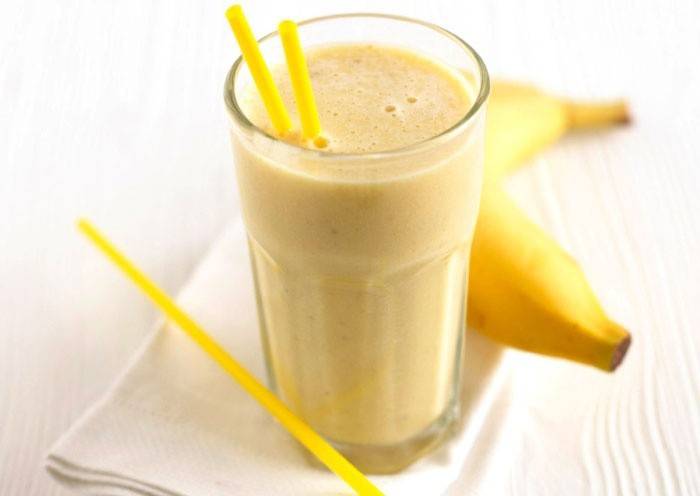 Boisson au lait de banane