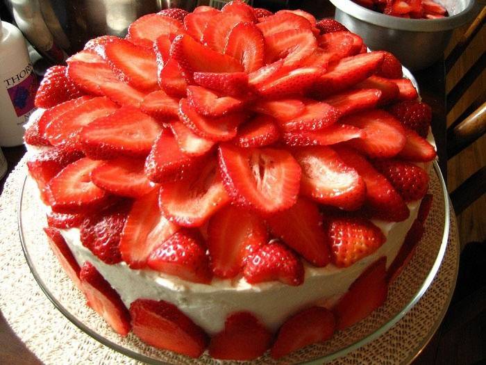 Tarta de fresa