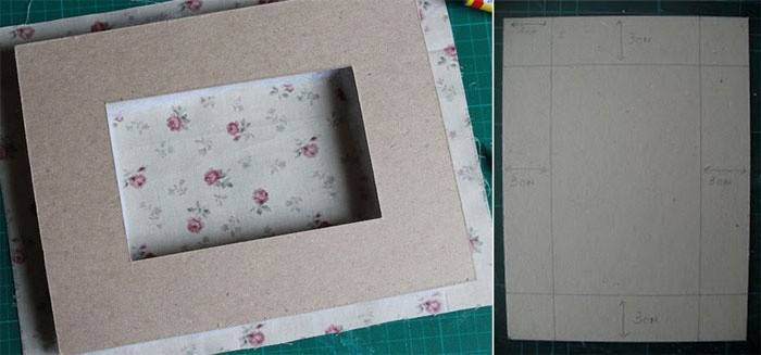 Cardboard frame cutting