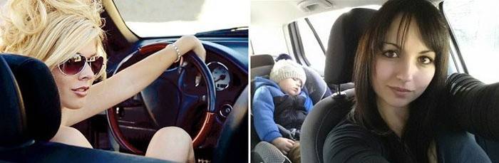 صورة شخصية جميلة: امرأة القيادة