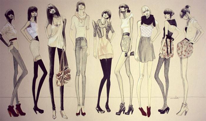 Çok ince bacaklar artık moda değil