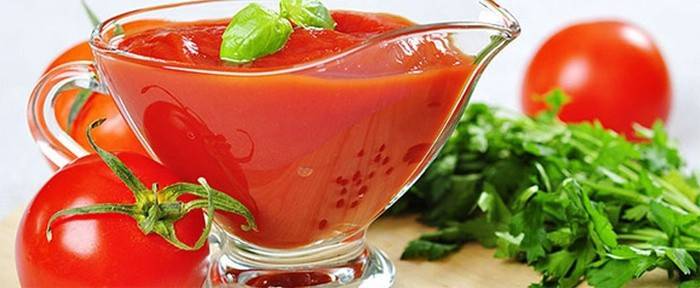 Salsa de tomate pasta de tomate