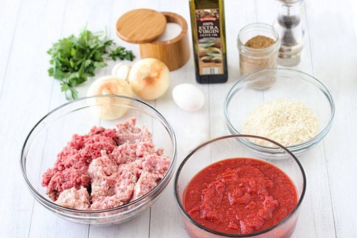 Ingrediente pentru chiftele