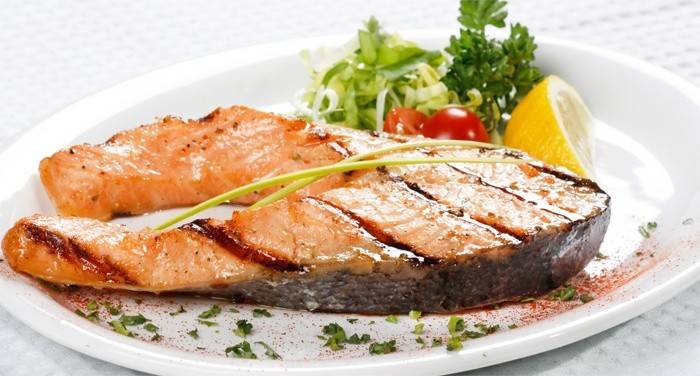 Filete de horno servido