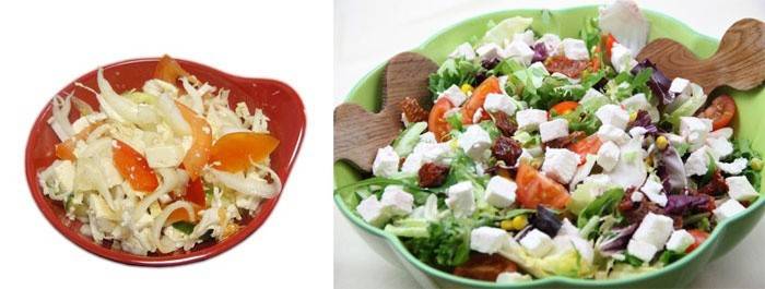 Salada de Queijo e Tomate
