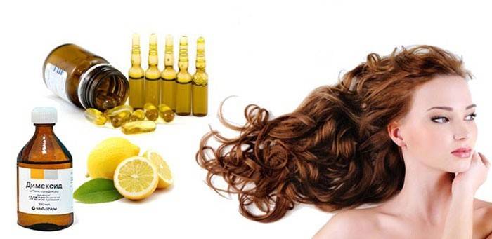Maschere a base di Dimexidum per la caduta dei capelli