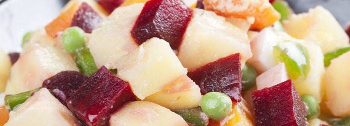 salada de batata e beterraba