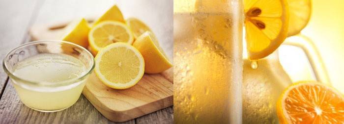 Agua con limón