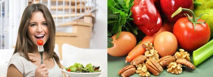Comer alimentos saludables puede ayudar a deshacerse de los lados caídos.