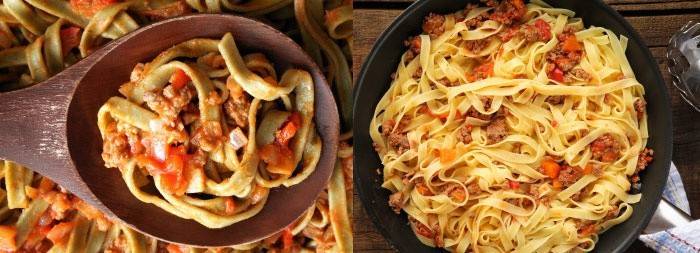 Tùy chọn công thức mì ống