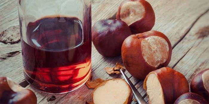 Kaštonų alkoholio tinktūra sergantiems varikoze
