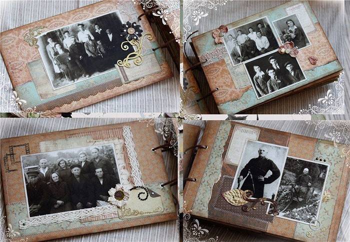 Álbum de fotos retro estilo