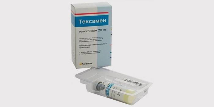 Texamen L - ağrı için enjeksiyon tozu