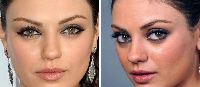 แต่งหน้าตาของ Mila Kunis