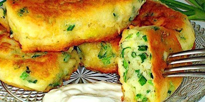 Faule Frühlingszwiebeltorten