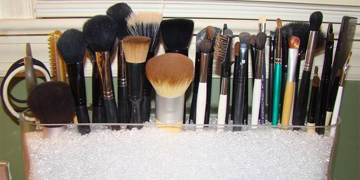 Makeup børsteopbevaring