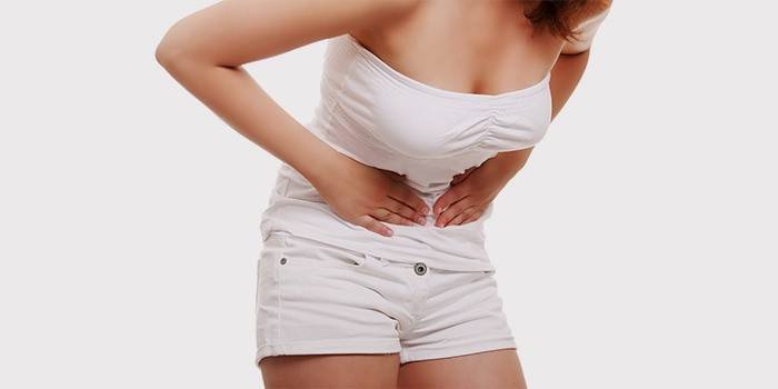 Dolore addominale in una donna