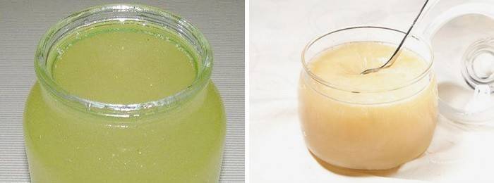 The color of the bee product from Ivan tea