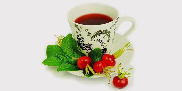 Brændenælde og rosehip bouillon til leverbehandling