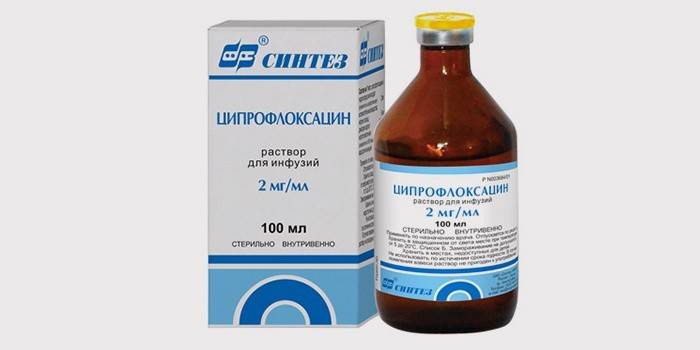 Διάλυμα έγχυσης σιπροφλοξασίνης