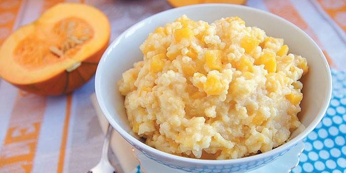 Porridge de mill en llet
