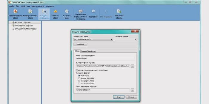 Janela Daemon Tools