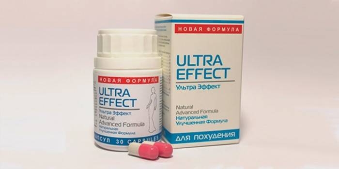 Svorio metimo kapsulių ultra efektas