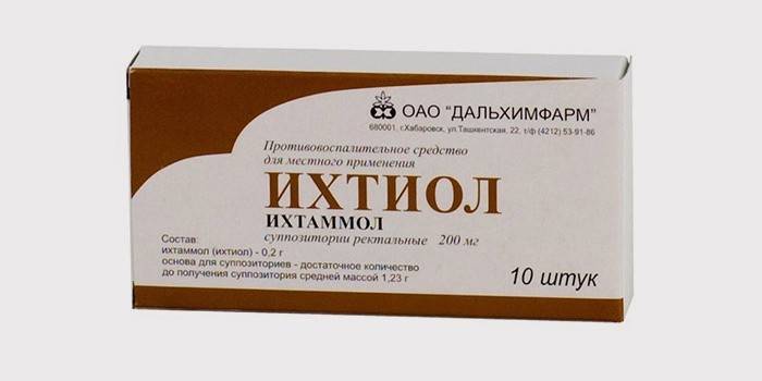 Supositórios de ictiol retal para o tratamento da prostatite