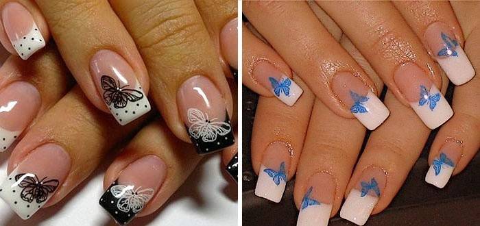 Papillon French Nail Art