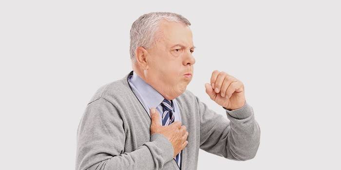 Symptôme de pneumonie - toux invalidante