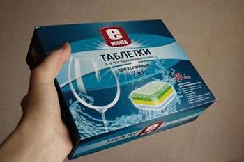 แท็บเล็ตเครื่องล้างจาน Econta