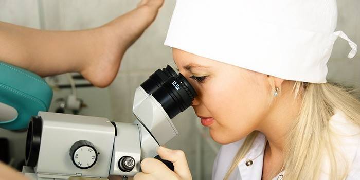 Ginecologista examina um paciente