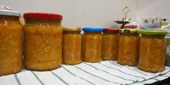 Zucchinikaviar mit Pilzen