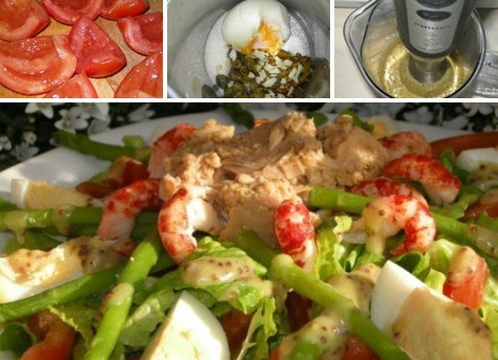 Salată delicioasă de sparanghel
