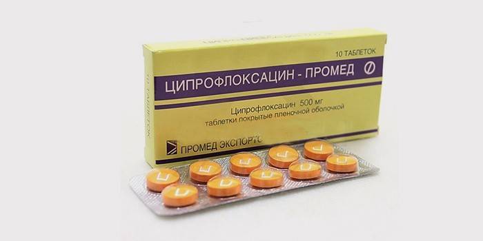 Δισκία προερχόμενα από το Ciprofloxacin για τη θεραπεία της προστατίτιδας